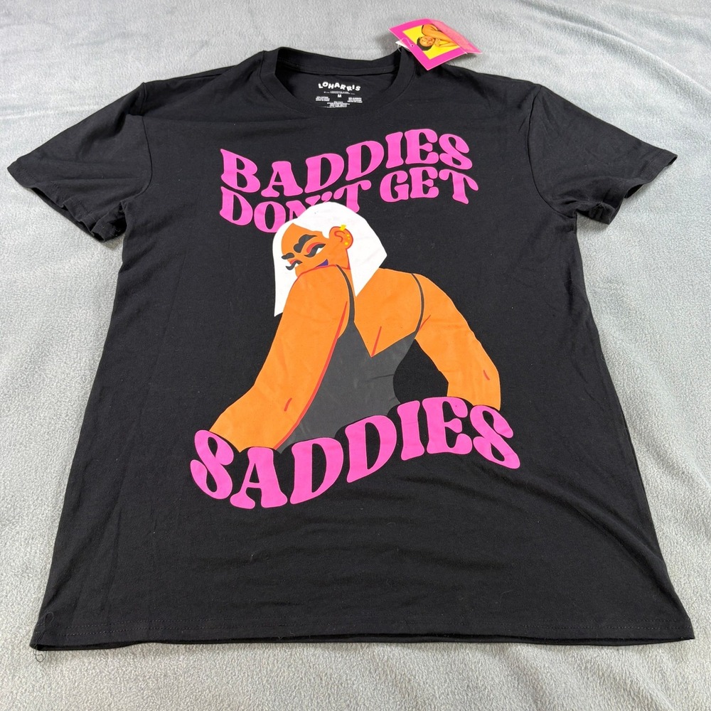 Lo‎ Harris Baddies Don't Get Saddies Graphic T-Shirt Black Medium KLO005AUAFWP12